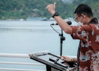 Menparekraf Sandiaga Uno mengunjungi Kabupaten Pesisir Selatan (Ist)