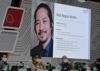 Profil Abdi Negara Nurdin saat RUPS (ANTARA)