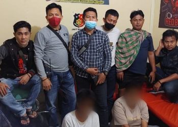 Dua pelaku pencurian kabel diamankan petugas (Dok. Polsek Luki Polresta Padang)