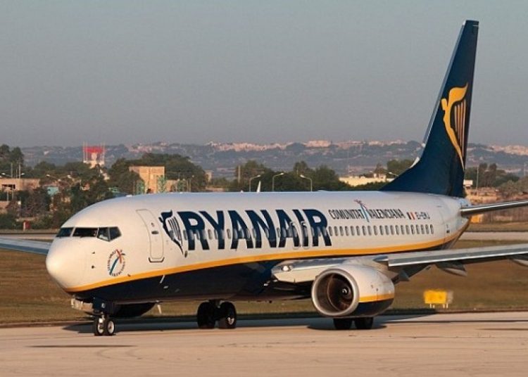 Ilustrasi maskapai Ryanair (Foto; telegraph)