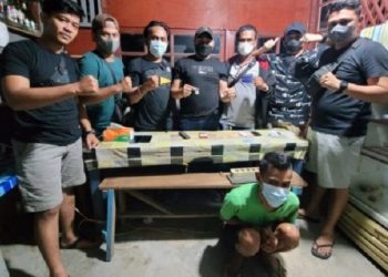 Tim Rajawali Satres Narkoba Polresta Padang meringkus seorang pengedar narkoba, Jumat (8/10/2021). Foto: ist