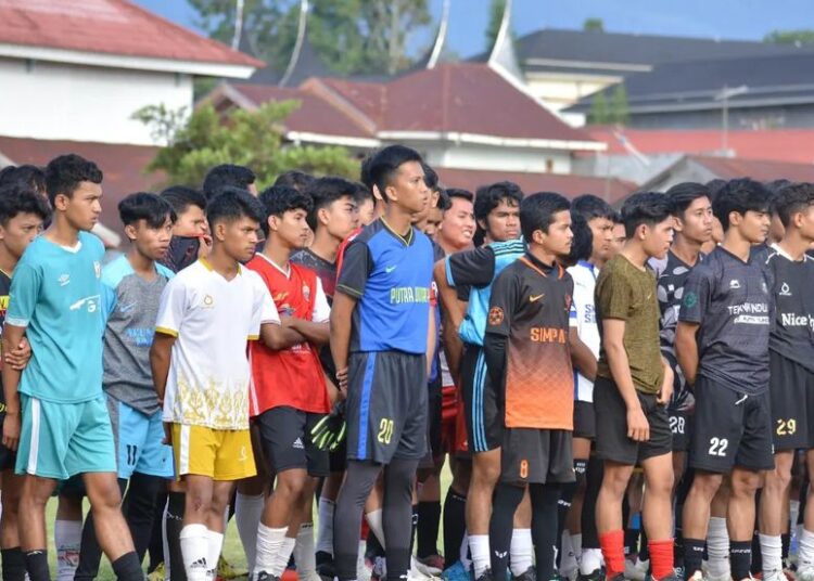 Seleksi PSKB Bukittinggi di Lapangan Ateh Ngarai (foto: @/pskb_bukittinggi)