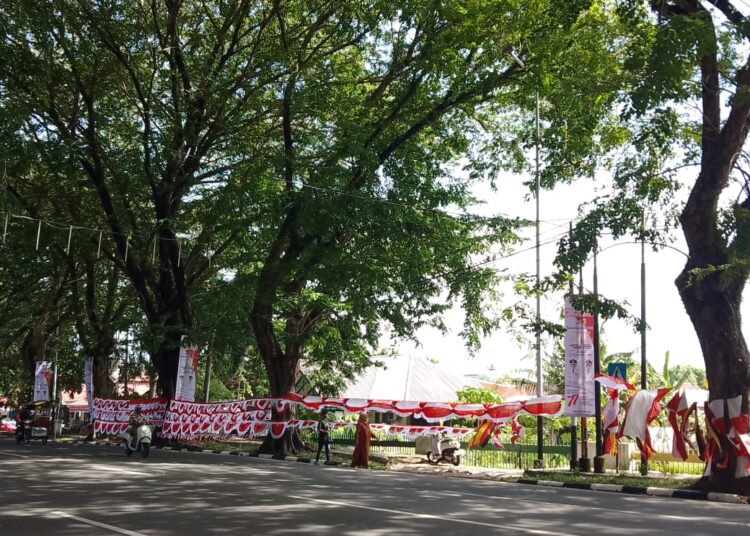 Pedagang Bendera Musiman Mulai Meriahkan Jalanan Padang