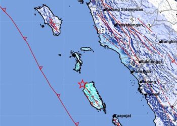 Dua Gempa Dangkal Guncang Kepulauan Mentawai di Lokasi Yang Sama Pagi Ini