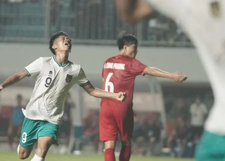 Pencetak gol kemenangan Timnas U-16 Kafiatur Rizky (net)