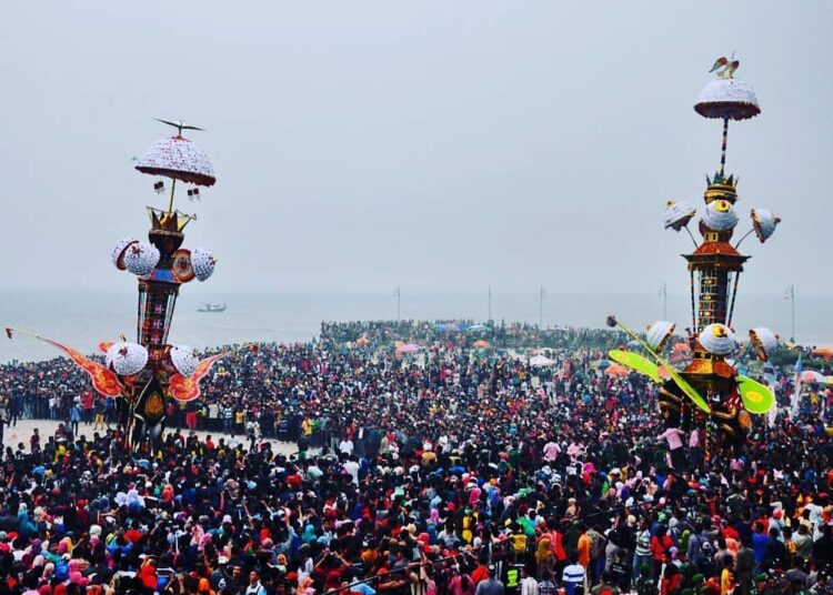 Puncak Festival Hoyak Tabuik Pariaman (Foto: @/mediacenterkotapariaman)