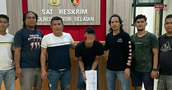 Terduga pelaku pencabulan diamankan di Pessel (Ist)