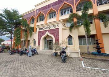 Gedung SMKN 5 di Jalan Beringin, Kelurahan Lolong Belanti, Kecamatan Padang Utara, Kota Padang (ist)