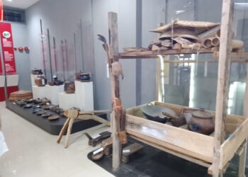 Sejumlah perkakas yang berkaitan dengan randang di Museum Aditywarman Padang (SumbarKita/Rian)