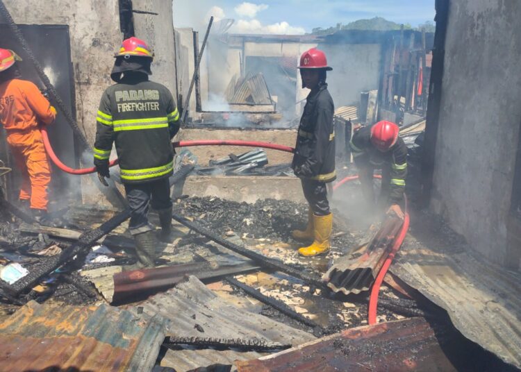 Kondisi rumah warga di Sawahan pasca kebakaran (ist)