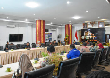 Wali Kota Padang Hendri Septa usai memimpin Rapat Rencana Kegiatan Penanganan Inflasi Tahun 2022