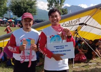 Paralayang Sumbar Raih Tiga Emas di Ajang Internasional Paragliding Accuracy 2022