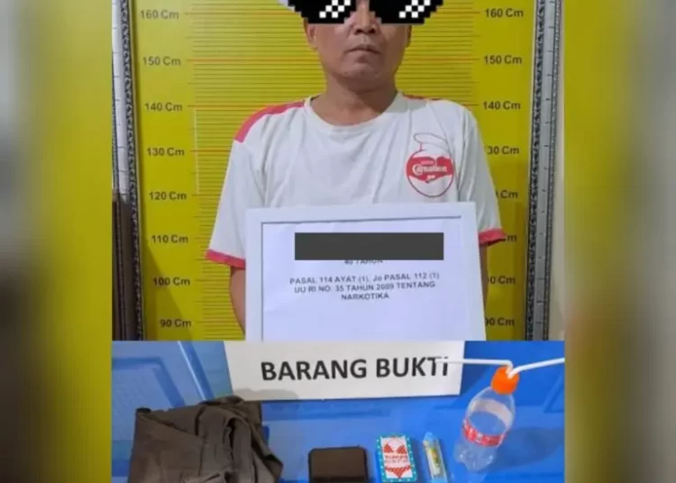 Kantongi Enam Paket Sabu, Seorang Pria di Tanah Datar Meringkus di Jeruji Besi