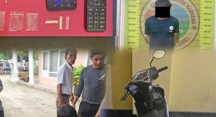 Pelaku penyalahgunaan narkoba jenis sabu yang diamankan Tim Opsnas Sapu Jagat Pessel