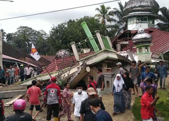 Kondisi di Pasaman Barat usai gempa yang mengguncang kawasan itu pada 25 Februari lalu (ist)