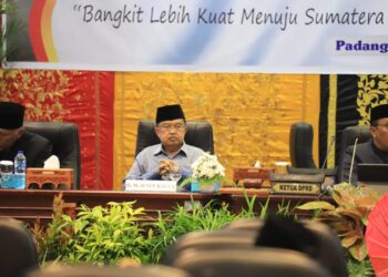 Jusuf Kalla saat menghadiri HUT Provinsi Sumbar ke-77, Sabtu (1/10/2022) [IST]