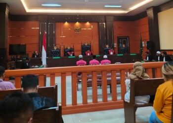 Sidang lanjutan dugaan korupsi KONI Padang di Pengadilan Tipikor, PN Padang, Jumat (21/10/2022).