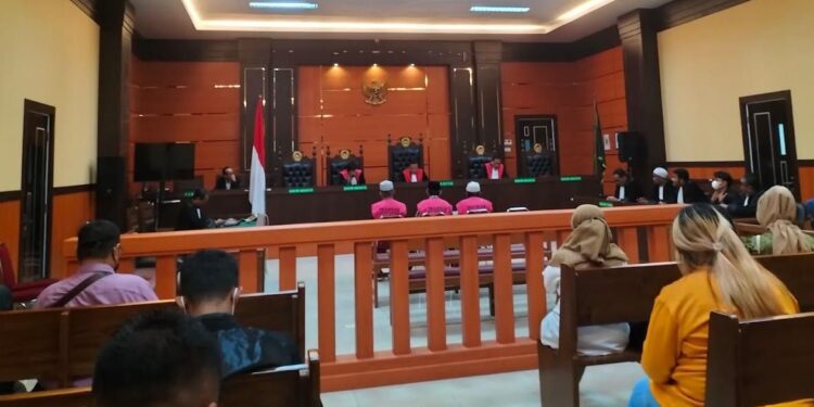 Sidang lanjutan dugaan korupsi KONI Padang di Pengadilan Tipikor, PN Padang, Jumat (21/10/2022).