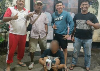 Tim Opsnal Buru Sergap (Buser) Polsek Padang Selatan Kota Padang mengamankan terduga pelaku pencurian (Ist)