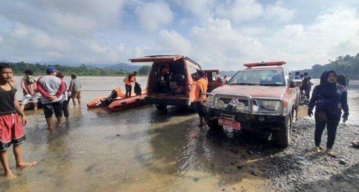 Tim gabungan belum berhasil menemukan pencari batu yang hanyut terbawa arus Sungai Batanghari (ist)