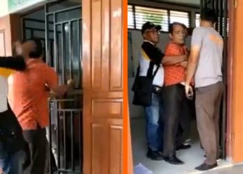 Tangkapan layar video viral keributan di salah satu sekolah di Padang. (Ist)