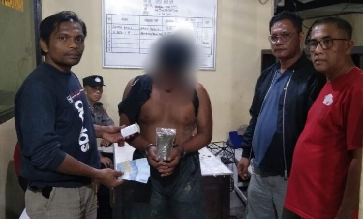 Terduga pelaku penyalahgunaan narkoba diamankan jajaran Polsek Lembah Malintang, Pasaman Barat. (Foto: Ist)