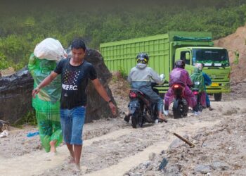 Salah satu lokasi di Kabupaten Agam yang terdampak cuaca ekstrem. Foto: AMC