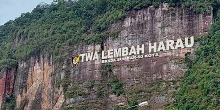 Landmark Lembah Harau yang direncanakan BKSDA Sumbar resmi dibatalkan (ist)