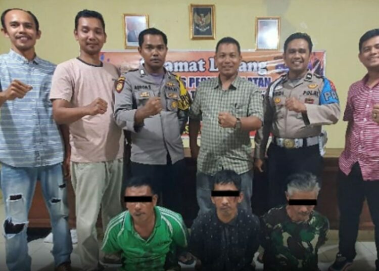 Tiga tersangka pencurian ternak diamankan jajaran Polsek Lengayang dan Polres Pessel (Ist)