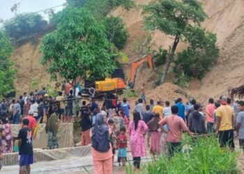 Longsor di Agam yang menyebabkan satu orang meninggal dunia (Dok. BPBD Agam)