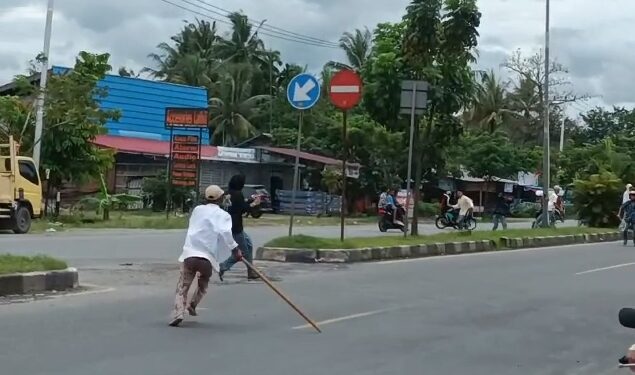 Pelajar Bawa Sajam Tawuran di Bypass Padang, Perempuan Ikut Diamankan