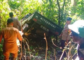 Mobil Terjun ke Jurang di Kelok 44