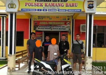 Dua anak bawah umur pelaku curanmor diamankan oleh Polsek Kamang Baru, Kabupaten Sijunjung.