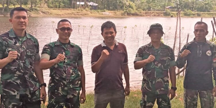 Aksi Nyata Kodim Pesisir Selatan Jaga Lingkungan, Tanam Mangrove di Kawasan Konservasi Penyu