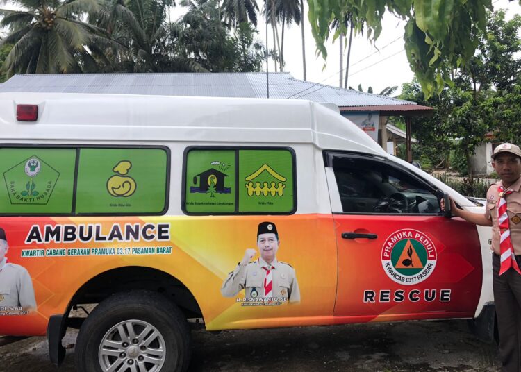 Kwarcab Pramuka Pasaman Barat Luncurkan Ambulans Gratis