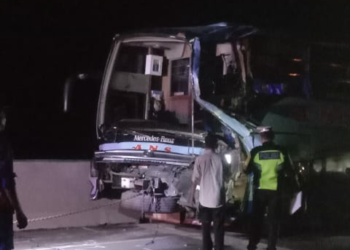 Innalillahi, Bus ANS dan MPM Terlibat Tabrakan Beruntun di Tol Palembang