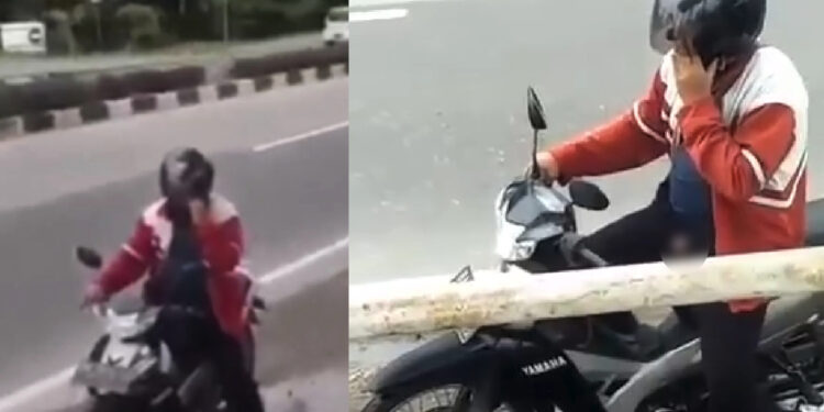 Viral Pria Bermotor di Padang Pamer Kelamin di Depan Halte. Polisi Buru Pria yang Pamer Kelamin Depan Umum di Padang