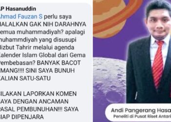 Viral Peneliti BRIN Ancam Bunuh Semua Warga Muhammadiyah