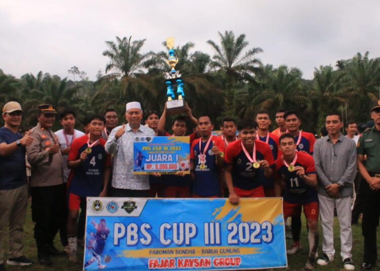 Turnamen Sepak Bola PBS CUP III Sukses, KONI Pasaman Barat Siap Bina Atlet