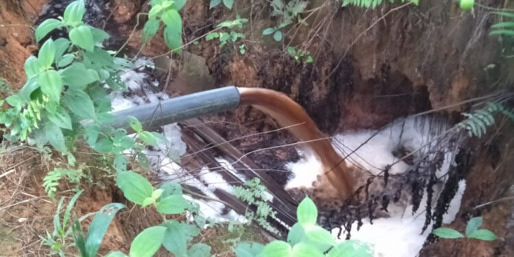 Foto: Dugaan pencemaran lingkungan di Pesisir Selatan