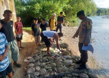 Lokasi penemuan bayi di Kampung Penadah Mudik, Kenagarian Limau Purut, Kecamatan Ranah Ampek Hulu Tapan, Kabupaten Pesisir Selatan.