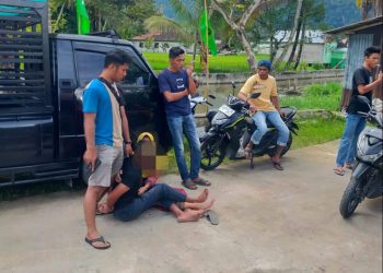 Pemuda di Agam Tabrak Polisi