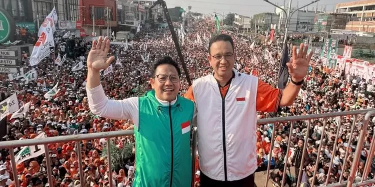 Anies Baswedan dan Cak Imin di depok (Republika)