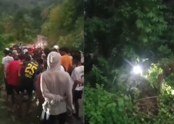 Pengendara Motor Terjun ke Jurang