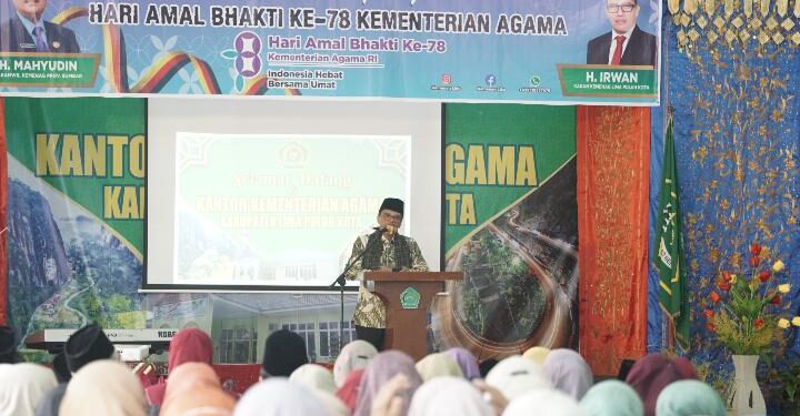 Bupati Safaruddin pada acara Tasyakuran HAB ke-78 Kemanag,