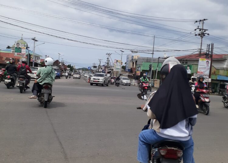 Kondisi lalu lintas Bypass, Kecamatan Kuranji Kota Padang