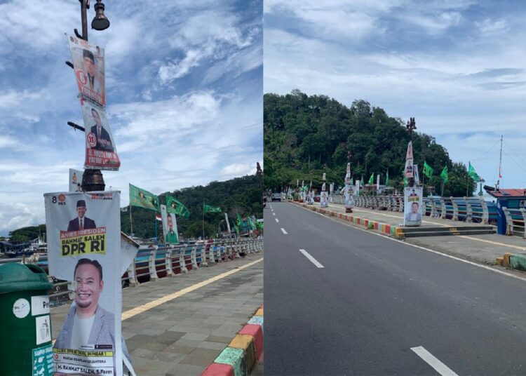 APK terpasang sembarangan di Kota Padang