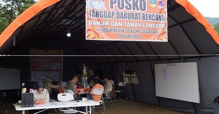 Posko Tanggap Darurat Bencana Alam di Solok Selatan