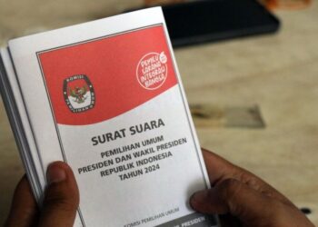 Ilustrasi Surat Suara Pemilu 2024 (foto: RRI)