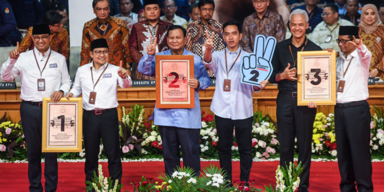 Ketiga Calon Presiden dan Calon Wakil Presiden Pemilu 2024 (Foto: ANTARA)